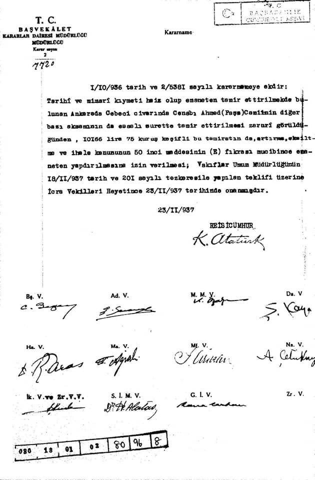 Ankara'nın 460 yıllık camisi! Atatürk'ün özel talimatıyla onarılmış!