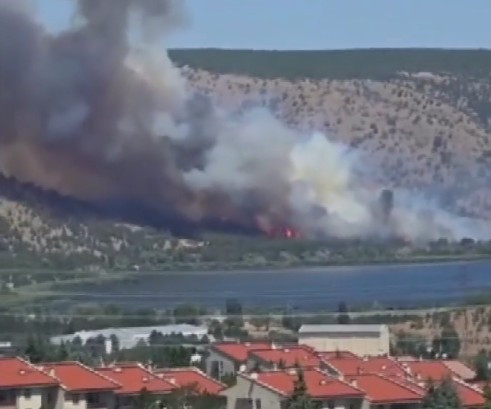Eymir Gölü çevresindeki ormanlık alanda yangın çıktı!