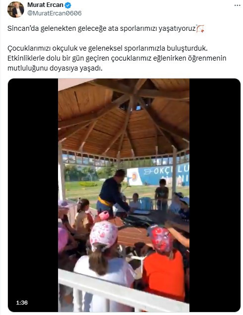 Sincan Belediyesi'nin Okçuluk Kursu ile çocuklar eğlenirken ata sporunu öğreniyor