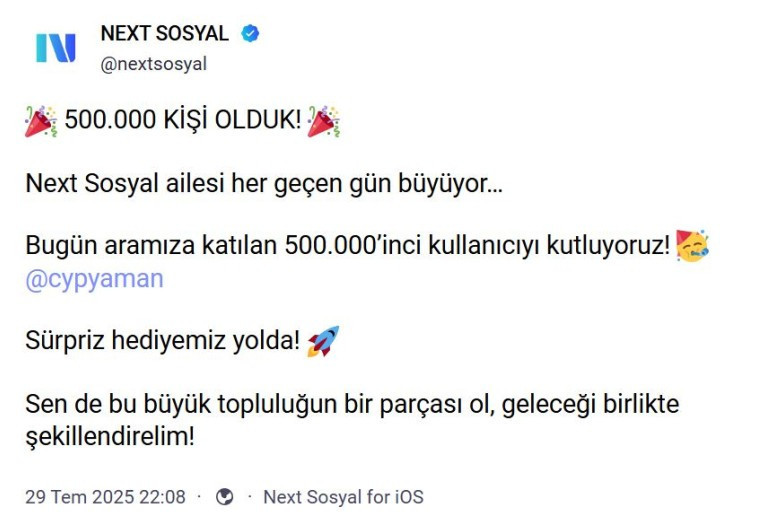 Yerli mesaj uygulaması NEXT Teknofest 500 bin kullanıcıya ulaştı