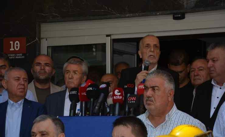 TÜRK-İŞ Başkanı Ergün Atalay kamu işçilerine yapılan son teklifi açıkladı