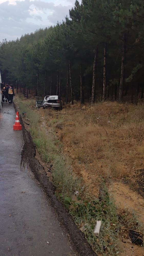 Ayaş'ta tır ve otomobil çarpışmasında araç 30 metre sürüklendi!