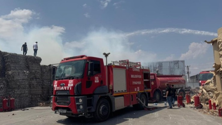 Çankırı'daki bir fabrikada yangın çıktı