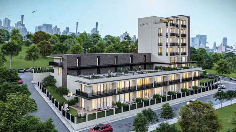 Ankara'da isteyene bahçeli villa isteyene balkonlu daire: Park Suit konut projesi - Resim : 2