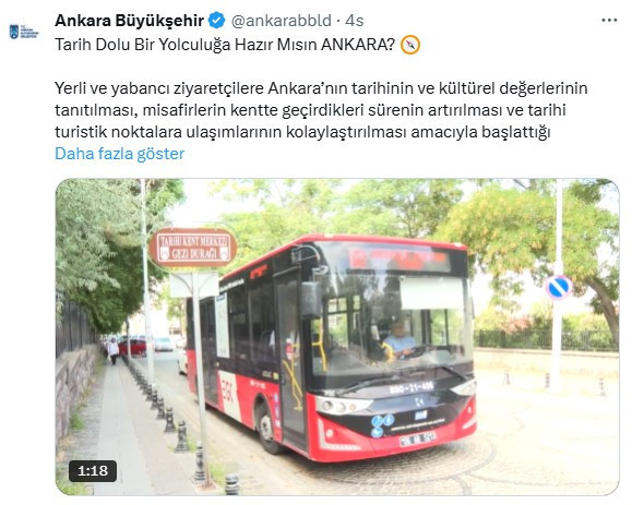 EGO'dan tarih dolu bir yolculuk daveti: 10.00 - 18.00 saatleri arası bekleniyorsunuz!