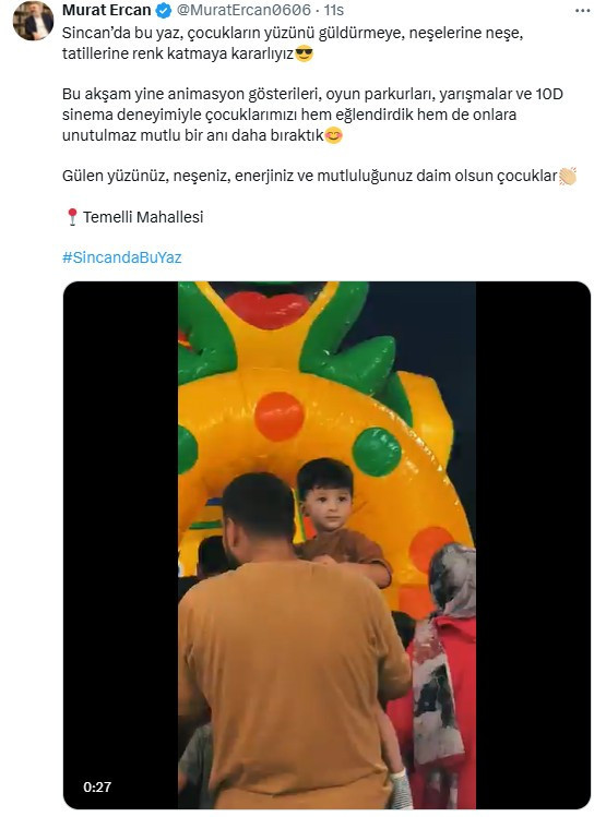 Sincan Belediyesi Mahalle Şenlikleri etkinliğine devam ediyor!