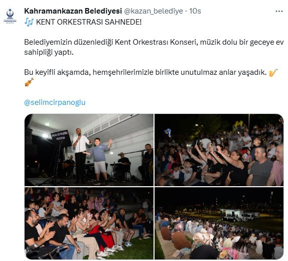 Kahramankazan Belediyesi Kent Orkestrası kulakların pasını sildi!