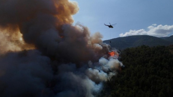 Karabük'te orman yangını başladı! Hızla büyüyor