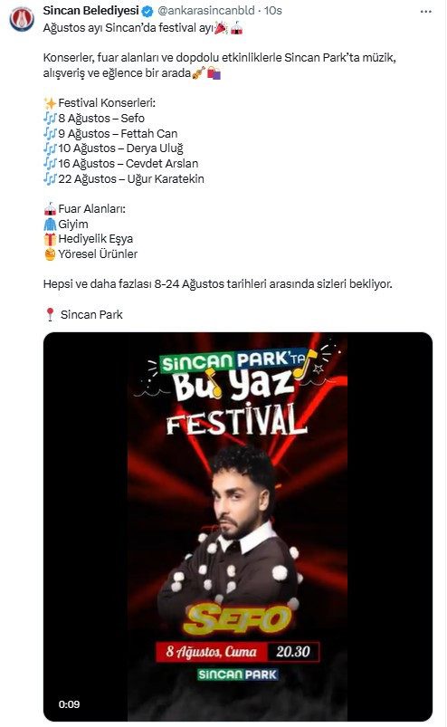 Sincan Park'ta bu akşam Sefo rüzgarı esecek!
