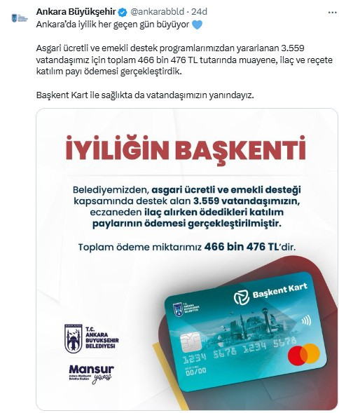 ABB, emekli ve asgari ücretlilere 446 bin 476 TL eczane desteği verdiğini açıkladı!
