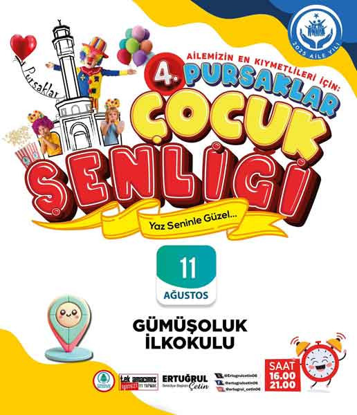 Pursaklar Belediyesi'nin çocuk şenliği Gümüşoluk Mahallesi'nde!