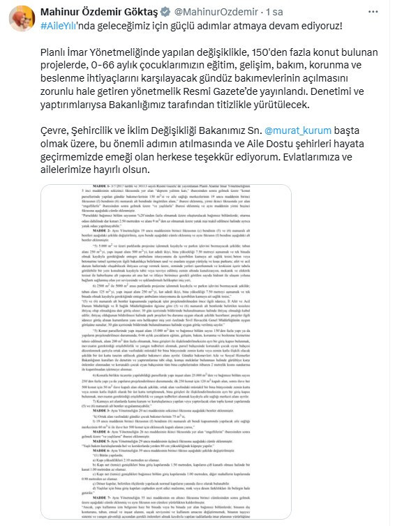 Gündüz bakımevlerinin zorunluluğuna ilişkin karar Resmi Gazete'de yayımlandı
