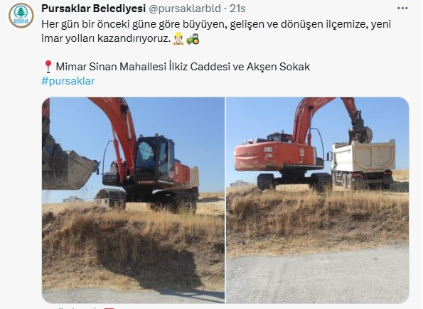 Pursaklar Belediyesi ilçeye yeni imar yolları açıldığını duyurdu