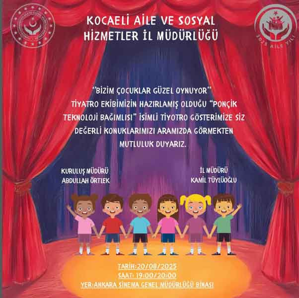 Ponçik Teknoloji Bağımlısı isimli oyun Ankara'da sahnelenecek!