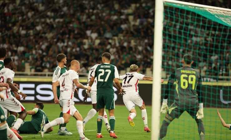 Samsunspor öne geçtiği maçta Panathinaikos'a 2-1 mağlup oldu