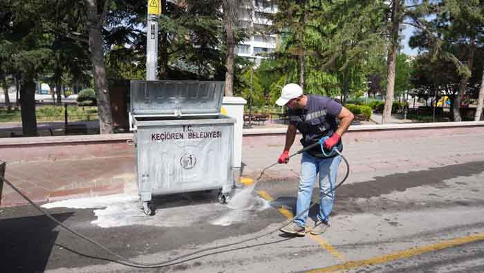 Keçiören Belediyesi ilçe genelinde geniş kapsamlı temizlik seferberliği başlattı