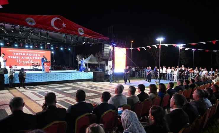 ABB Başkanı Mansur Yavaş Nallıhan'da toplu açılış töreninde konuştu