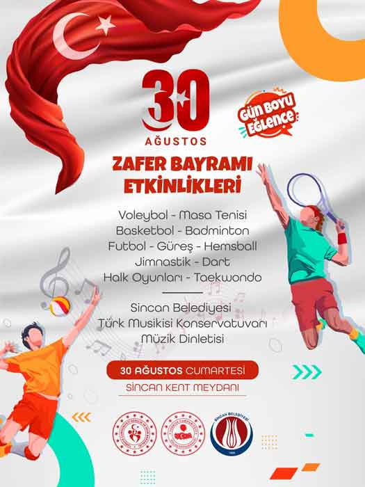 Sincan Belediyesi, 30 Ağustos Zafer Bayramı'nı Kent Meydanı'nda kutladı