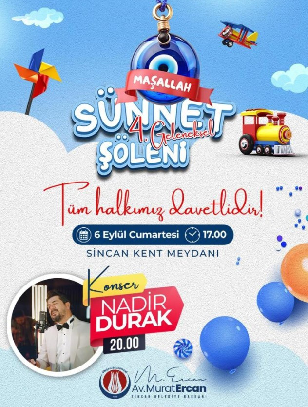 Sincan Belediyesi'nden Geleneksel Sünnet Şöleni duyurusu!