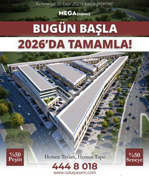 Nata Holding projelerinde yeni kampanya: Yarısı peşin yarısı 2026'da!