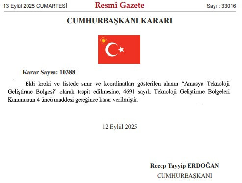 Antalya, Amasya ve İstanbul'da bazı alanlar 'teknoloji geliştirme bölgesi' ilan edildi - Resim : 3