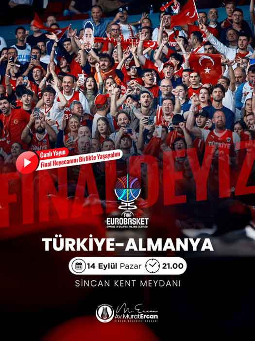 Sincan Belediyesi, 12 dev adamın final maçını dev ekranda yayımlayacak