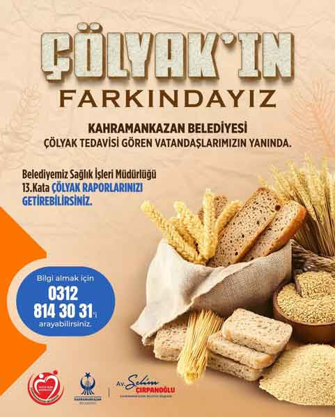 Kahramankazan Belediyesi'nden Çölyak hastalarına destek!