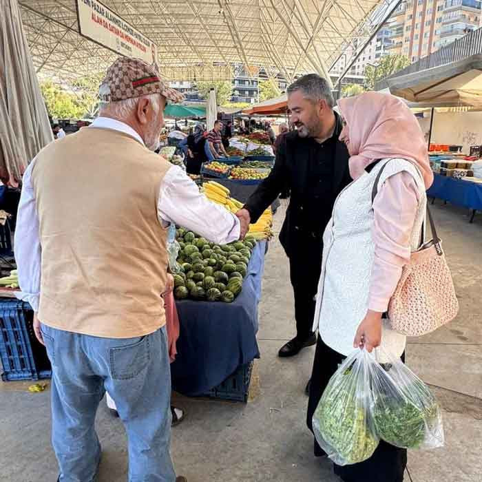 Pursaklar Belediye Başkanı Çetin'den pazar denetimleri - Resim : 2