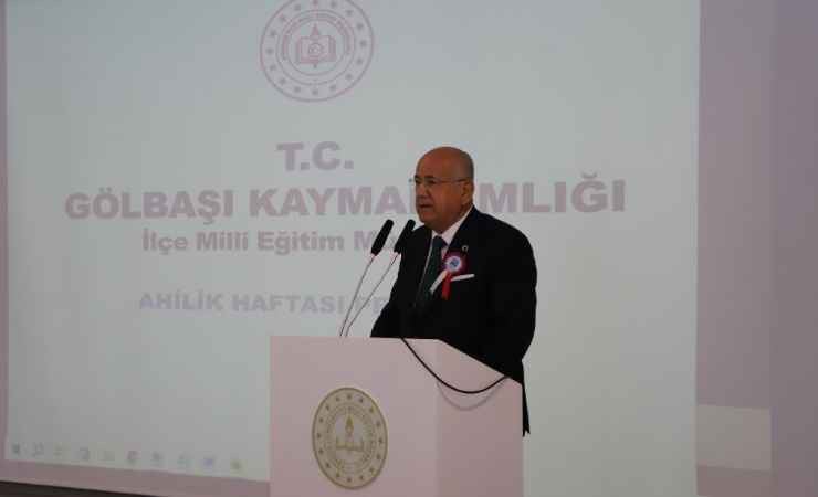 Gölbaşı'nda Ahilik Haftası düzenlenen programla kutlandı