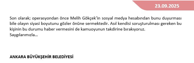 ABB Başkanı Yavaş'tan soruşturma açıklaması: Olayı bambaşka bir yere götürmeye çalışıyorlar! - Resim : 3