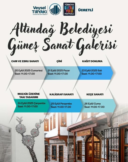 Altındağ Belediyesi, Ankara Kültür Yolu Festivali etkinliklerine ev sahipliği yapıyor