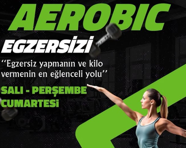 Kahramankazan Belediyesi'nden kadınlar için aerobic egzersizi!