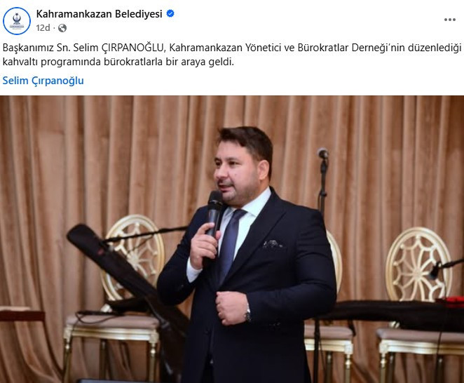 Kahramankazan Belediye Başkanı Çırpanoğlu, bürokratlarla kahvaltıda buluştu