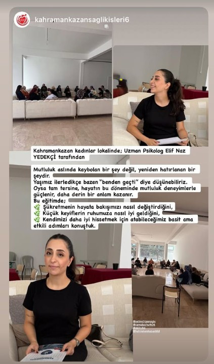 Kahramankazan Belediyesi'nin Kadınlar Lokali'nden özel seminer!