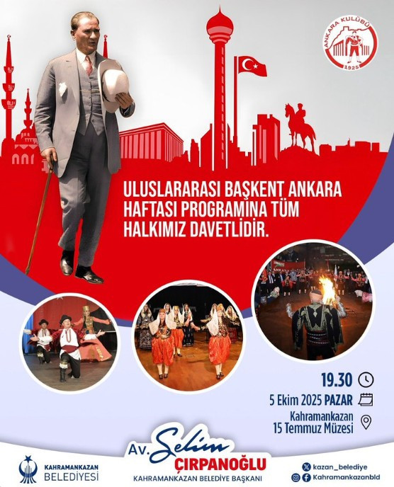 Kahramankazan Belediyesi'nden Uluslararası Başkent Ankara Haftası etkinliği