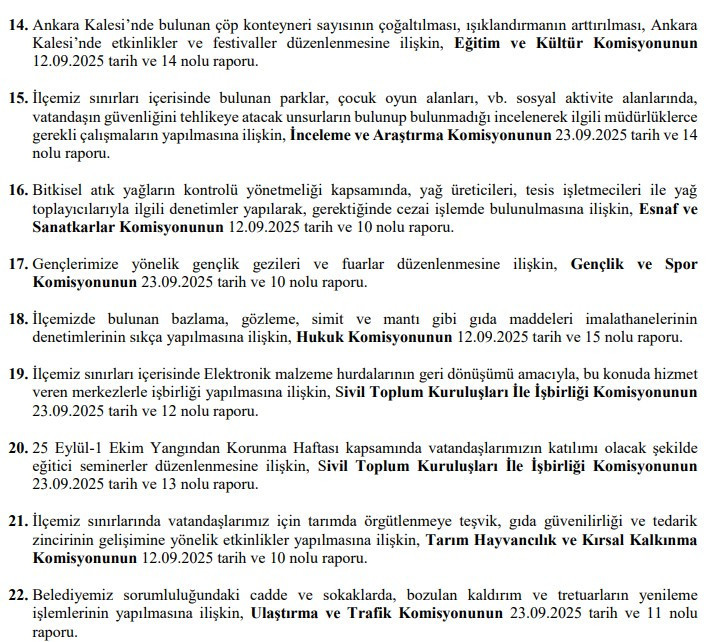 Altındağ Belediyesi Ekim Ayı Meclis Toplantısı'nın ilk oturumu gerçekleştirildi - Resim : 2