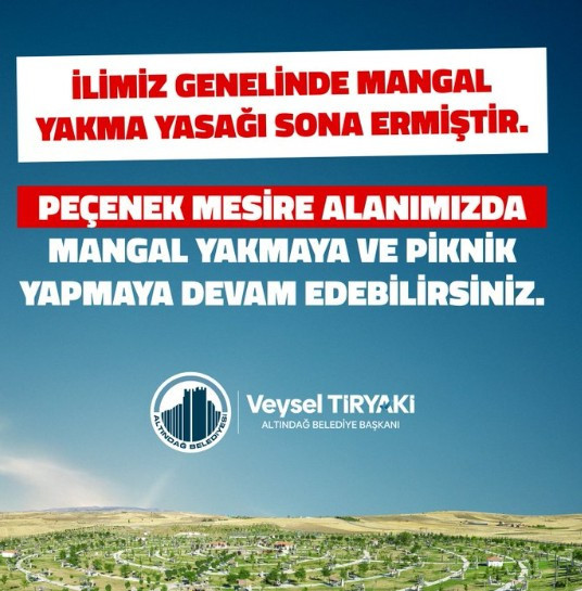 Ankara'da mangal yakma yasağı sona erdi