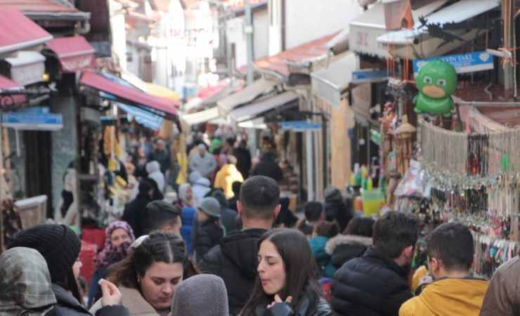 Beypazarı'nda bu hafta sonu yerli turist akını yaşandı