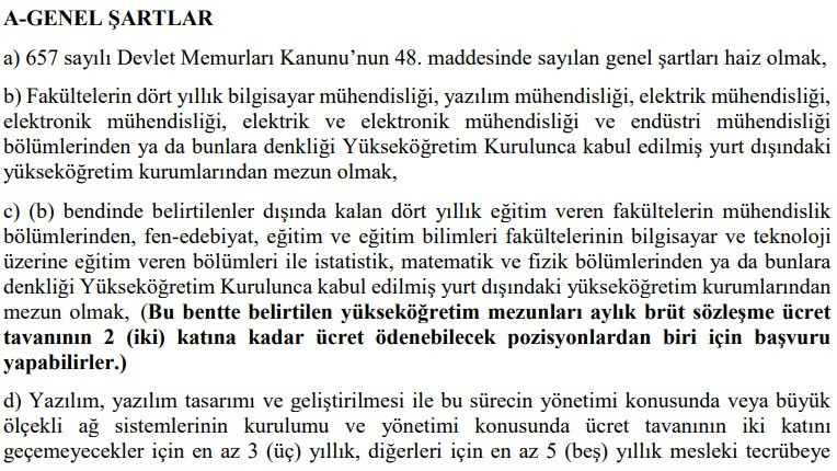 Dışişleri Bakanlığı Ankara'da 22 sözleşmeli bilişim personel alacak!