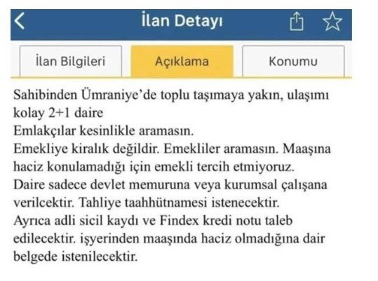 Emekliye kiralık değildir ilanına Ticaret Bakanlığı'ndan ceza