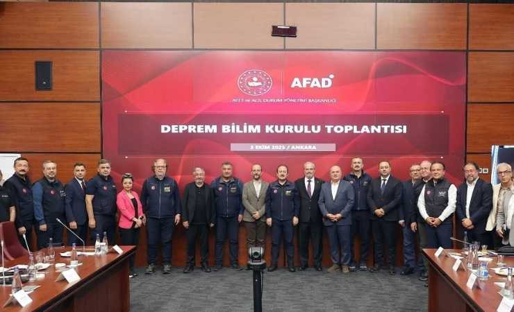 AFAD yönetiminde Deprem Bilim Kurulu Toplantısı yapıldı