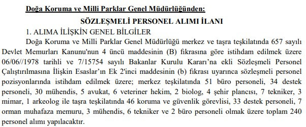 DKMP, Ankara dahil 2 ilde 240 personel alımı yapacak
