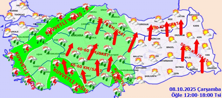 Ankaralılar şemsiyesiz dışarı çıkmayın: Ankara'da gün boyu yağmurlu hava etkili olacak!