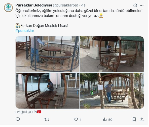 Pursaklar Belediyesi'nden okullara bakım-onarım desteği!