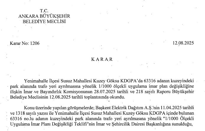 ABB duyurdu: Çankaya, Sincan, Etimesgut ve Yenimahalle'de imar planı değişiklikleri askıya çıktı - Resim : 2