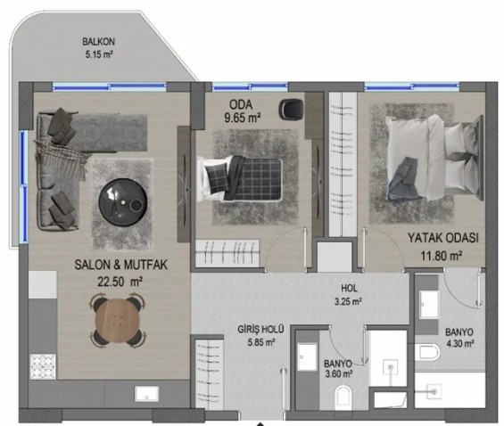 Mega 1453 Projesi, konut ve ticari alan seçeneklerini aynı yapıda buluşturuyor! - Resim : 3