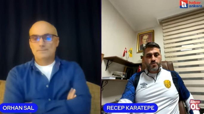 Ankaragücü teknik direktörü Recep Karatepe, Haber Ankara YouTube kanalına konuk oldu
