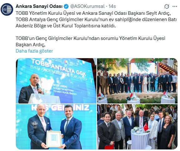 ASO Başkanı Ardıç, genç girişimcilerle buluştu