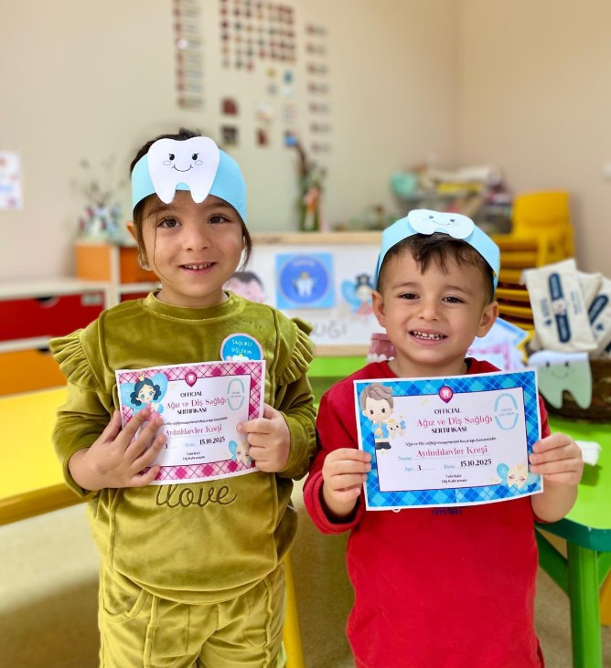 Altındağ Belediyesi'nin kreşlerinde miniklere ağız ve diş taraması yapıldı