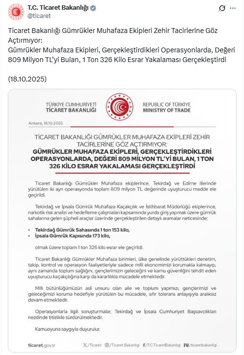 Gümrükler Muhafaza ekiplerinden dev yasaklı madde operasyonu!